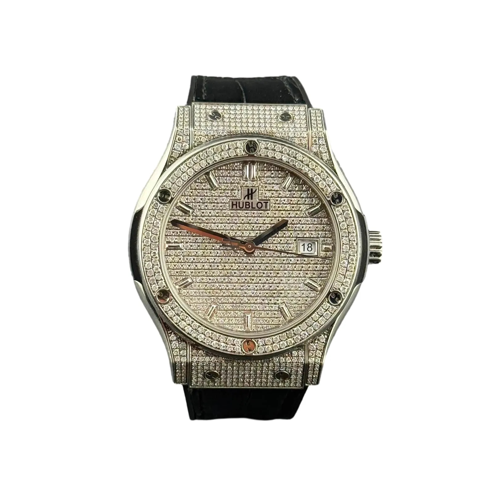 Hublot Classic Fusion Automatic Titanium  Diamonds after setting หลุดจำนำ