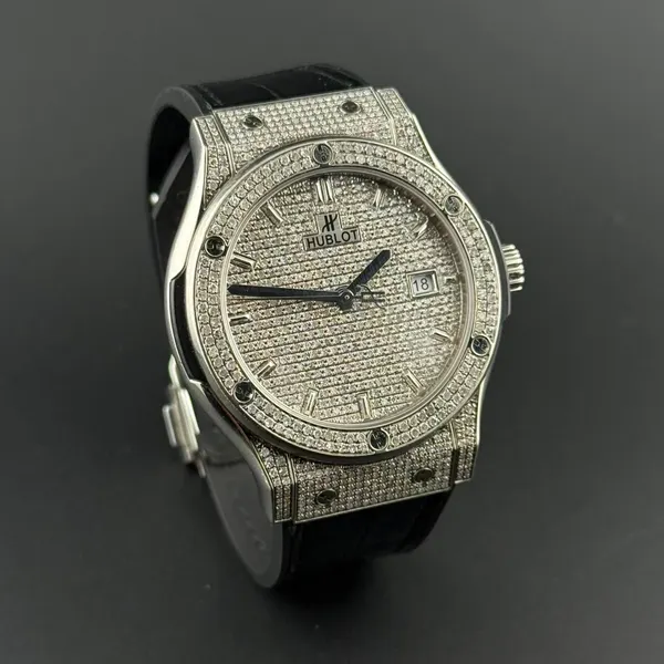 Hublot Classic Fusion Automatic Titanium  Diamonds after setting หลุดจำนำ รูปที่ 2