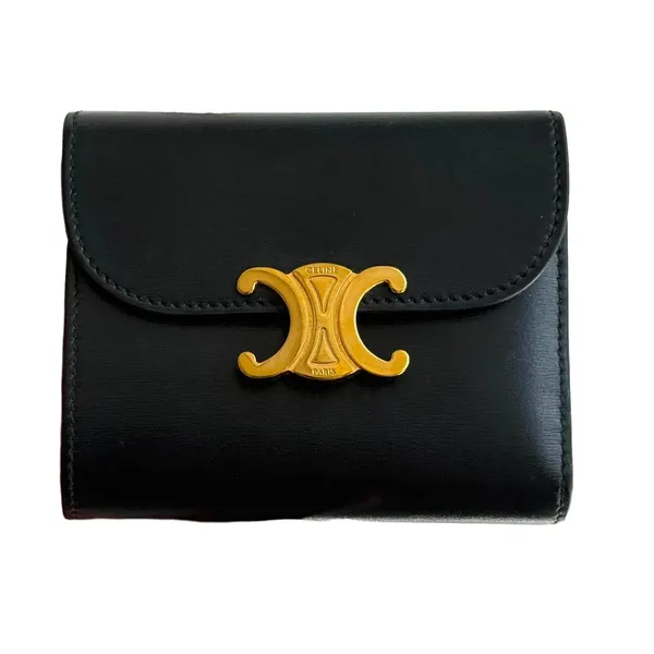 Celine Triomphe Small Wallet ของหลุดจำนำของแท้