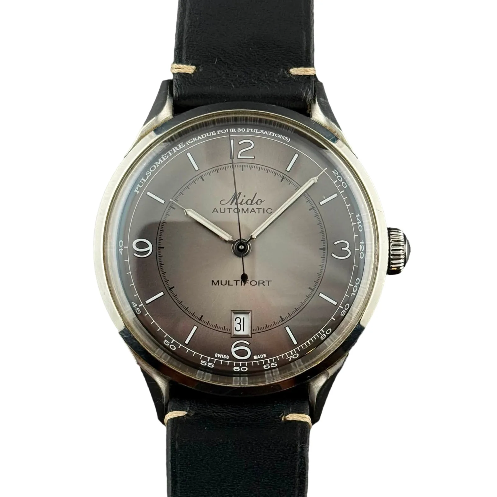 MIDO Multifort Patrimony Automatic gray dial หลุดจำนำ